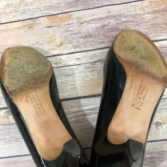 Vintage Salvatore Ferragamo Peep Toe Heels - Picture 5 of 6
